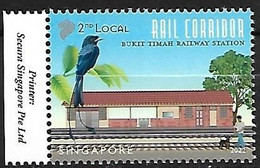 Singapore MNH ** 2022 : Greater Racket-tail Drongo - Dicrurus Paradiseus - Uccelli Canterini Ed Arboricoli