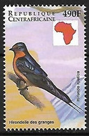 Central Africa - MNH ** 1999 :   Barn Swallow   - Hirundo Rustica - Golondrinas