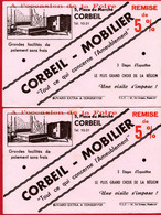 2 Buvards Corbeil Mobilier. Place Du Marché à Corbeil. - M