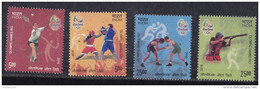 INDIA, 2016, Rio Olympic Games, Olympics, Brazil, Shooting, Boxing, Wrestling, Badminton,  Set 4 V Complete, MNH (**) - Eté 2016: Rio De Janeiro