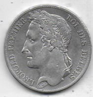 LEOPOLD PREMIER - 5 Francs 1832  ( Rare ) - 5 Francs