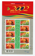 Hong Kong - Mi.Nr. 1034 / 1035 - "Fussball-WM" ** / MNH (5-er Kleinbogen / 5-set Sheet - Aus Dem Jahr 2002) - Blokken & Velletjes