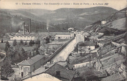 CPA France - Tarare - Vue D'ensemble Et Usines - Route De Paris - B F Paris - Vins En Gros - 21 Janvier 1917 - Tarare