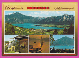 281179 / Austria Mondsee - Rauchhaus Abendstimmung Blick Gegen Schafberg Night Sailing PC 605 Österreich Autriche - Mondsee