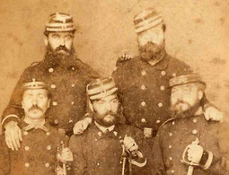 CDV  Soldats Officiers époque 1870-en L'état - Guerre, Militaire