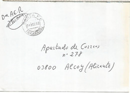 CC CON FRANQUICIA DE CORREOS SANTA FE GRANADA - Postage Free