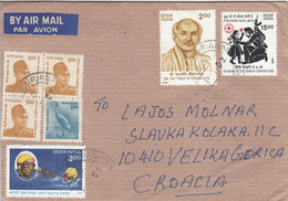 INDIA Cover Letter 155,box M - Airmail