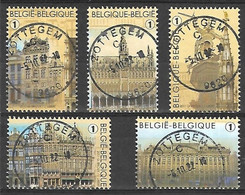 OCB Nr 4175/79 Brussel Grand Place Grote Markt  Centrale Stempel ! - Used Stamps