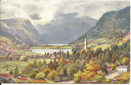 TUCKS OILETTE POSTCARD - GLENDALOUGH - COUNTY WICKLOW - PICTURESQUE COUNTIES - SERIES I - 7284 - Wicklow