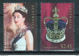 Australia 2003 Set Of Stamps To Celebrate 50th Anniversary Of Coronation In Unmounted Mint Condition. - Neufs