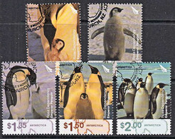 D0017 ROSS DEPENDENCY 2004, SG 89-93  Emperor Penguin, Used - Oblitérés