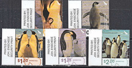 D5004 ROSS DEPENDENCY 2004, SG 89-93  Emperor Penguin, Marginal Set MNH - Used Stamps