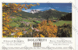 CARTOLINA  VAL GARDENA,TRENTINO ALTO ADIGE,DOLOMITI,ORTISEI E LE SUE FRAZIONI IN AUTUNNO,BELLA ITALIA,VIAGGIATA 1994 - Bolzano (Bozen)