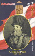 TARJETA DE MALTA DE ANTOINE DE PAULE (GRAND MASTER) - Malta