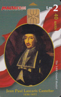 TARJETA DE MALTA DE JEAN PAUL LASCARIS CASTELLAR (GRAND MASTER) - Malte