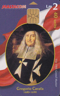 TARJETA DE MALTA DE GREGORIO CARAFA (GRAND MASTER) - Malta