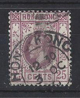 HONG KONG.....KING GEORGE V.(1910-36.)....25c......SG109.......GRUBBY......(CAT VAL.£90...)....USED... - Usati