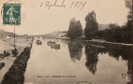 Vierzon - Sur Le Canal - Halage Péniche Batellerie - Vierzon