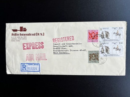 HONG KONG 1984 REGISTERED EXPRESS LETTER TO GERMANY 29-10-1984 - Storia Postale