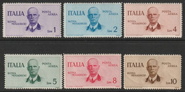 Italy 1934 Sc C73-8 Sa A83-8 Air Post Set MH*/MNG(*) Toned Backs - Posta Aerea
