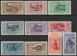 Italy Aegean Patmo 1932 Sc 17-26 Egeo Sa 17-26 Set MLH* - Egeo (Patmo)