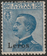 Italy Aegean Lero 1912 Sc 6 Egeo Sa 5 MH* Disturbed Gum - Aegean (Lero)