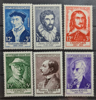 FRANCE 1956 - MLH - YT 1066-1071 - Unused Stamps