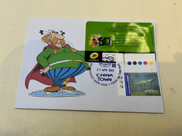 (1 L 52) Asterix (France Booklet Outside 60th Anniverary) + Australia Platypus's Stamp - 60ème Anniversaire - Andere