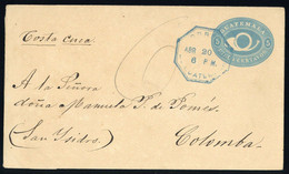 1890, Guatemala, U 4, Brief - Guatemala