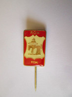 Tchecoslovaquie-ROH Federation Syndicale Insigne 1980,T=22 X 14 Mm/Czechoslovakia-ROH Trade Unions Badge 80,s=22 X 14 Mm - Associations