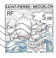 FRANCE 2021 - TRANSAT LORIENT SAINT PIERRE ET MIQUELON LORIENT 1987 ( VOILIERS ) VOIR LES SCANNERS - Briefe U. Dokumente