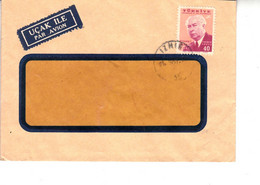 TURCHIA  1957 - Heuss Su Lettera - Covers & Documents