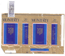 Marquilla Cigarrillos Monterey - Origen: Brasil - Empty Tobacco Boxes