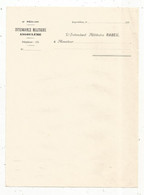 Lettre, Vierge ,9 E Région, Militaria, Intendance Militaire D'ANGOULEME, L'intendant  RABEU,193x, Frais Fr 1.65 E - Documents