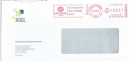 Ema Pitney Bowes - Lettre De Madrid Pour La France - Franking Machines (EMA)