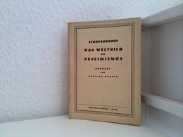 Das Weltbild Des Pessimismus. Gedanken Schopenhauers. - Philosophie