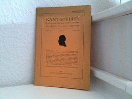 Kant Studien. Philosophische Zeitschrift, Begründet Von Hans Vaihinger. Band 50 Heft 3 - Philosophie
