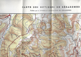 Carte Géographique Topographique - Environs De GERARDMER - SCHLUCHT - MUNSTER - Echelle 1/25 000ème - - Cartes Topographiques