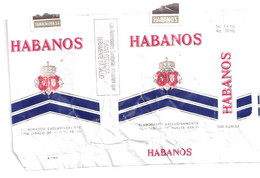 Marquilla Cigarrillos Habanos - Hechos Por Tabacalera S. A. - Empty Tobacco Boxes