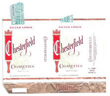 Marquilla Cigarrillos Chesterfield - Origen: Paraguay - Contenitori Di Tabacco (vuoti)