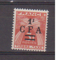 REUNION           N°  YVERT  TAXE 38  NEUF AVEC CHARNIERES     ( CHARN    05/10 ) - Timbres-taxe