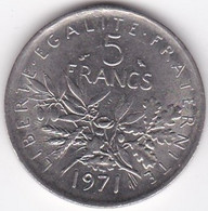 5 Francs Semeuse 1971, En Cupro Nickel, Gad# 771 - 5 Francs