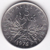 5 Francs Semeuse 1976, En Cupro Nickel, Gad# 771 - 5 Francs