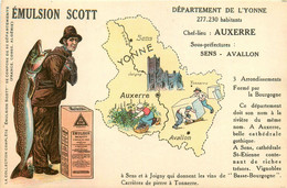 Auxerre * Cpa Pub Publicité émulsion SCOTT * Huile De Foie * Département De L'yonne - Auxerre