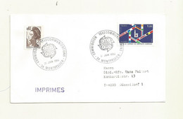 CACHET COMMEMORATIF COMMISSION TELECOMMUNICATION MONTPELLIER 21/06/1984. - Commemorative Postmarks