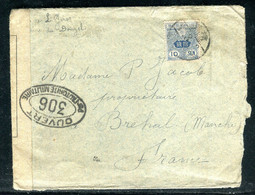 Japon - Enveloppe Pour La France En 1918 Avec Contrôle Postal Français  - O 73 - Lettres & Documents
