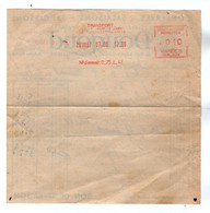 TB 3591 - EMA - 1957 - Transport / Contributions Indirectes Viandes / Sur Facture Sté DOUGOUD à AUBERVILLIERS - Freistempel