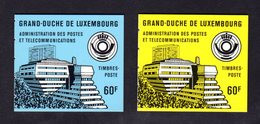 LUXEMBOURG 1986 - Lot De 2 Carnets Yvert C1106 - NEUF**/ MNH - Couvertures Bleue Et Jaune - Robert Schuman - Markenheftchen