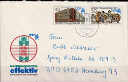 DDR GDR RDA - Sonderumschlag Frühjahrsmesse  (MiNr: U 6) 1987 - Siehe Scan LESEN - Briefomslagen - Gebruikt
