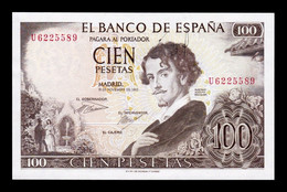 España Spain Error 100 Pesetas Gustavo Adolfo Bécquer 1965 Pick 150 SC UNC - 100 Pesetas